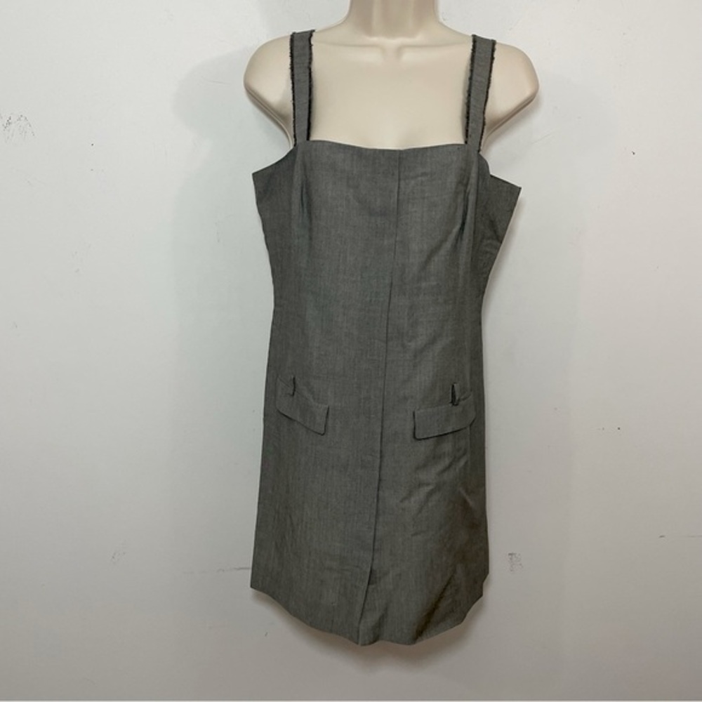philosophy di Alberta ferretti sheath mini dress minimalist size XS Gray